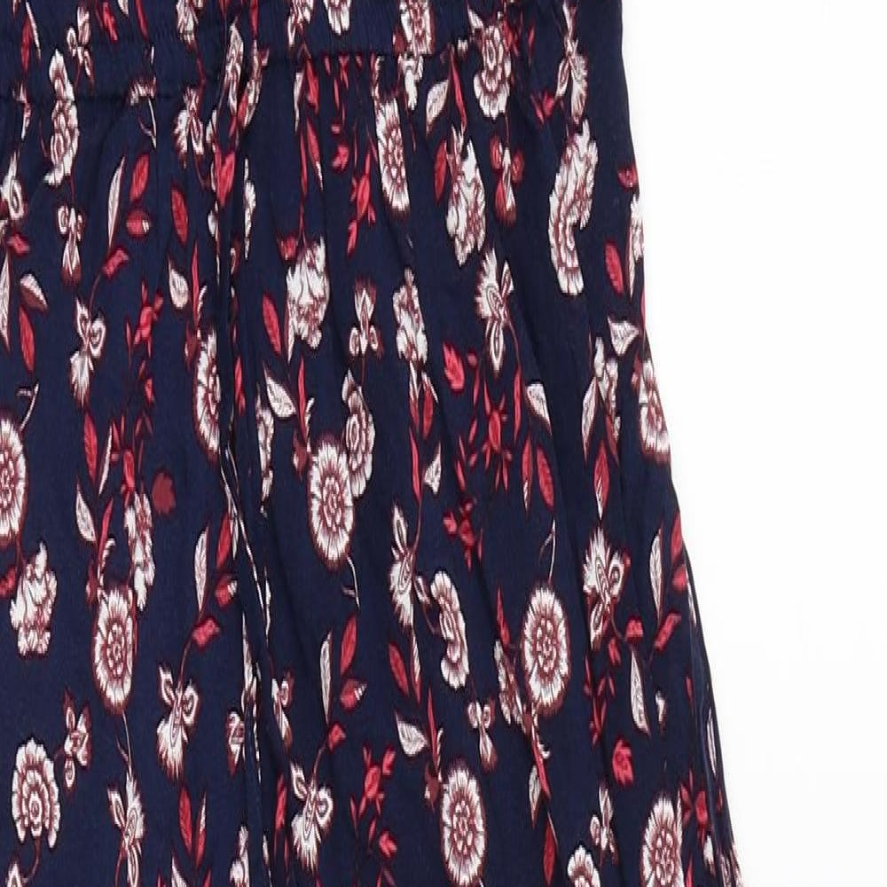 George Womens Multicoloured Floral Viscose Jumpsuit One-Piece Size 8 Zip