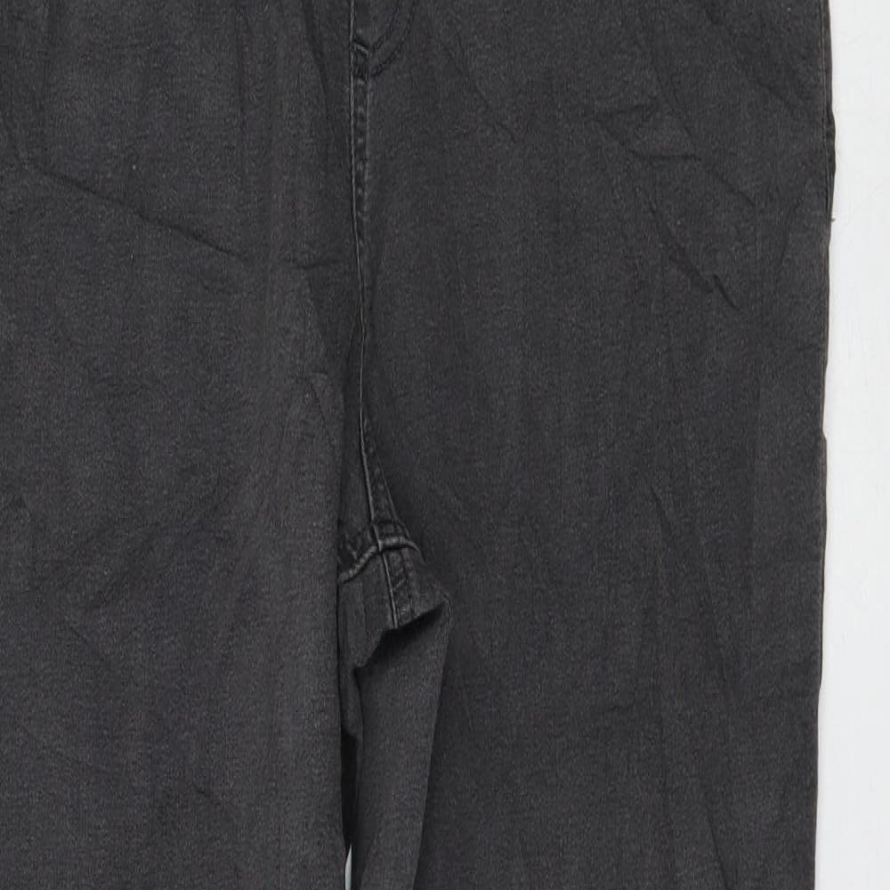 Marks and Spencer Womens Grey Cotton Jegging Jeans Size 14 L30 in Regular