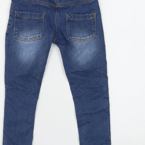 Marks and Spencer Girls Blue Cotton Skinny Jeans Size 2-3 Years Regular Pullover