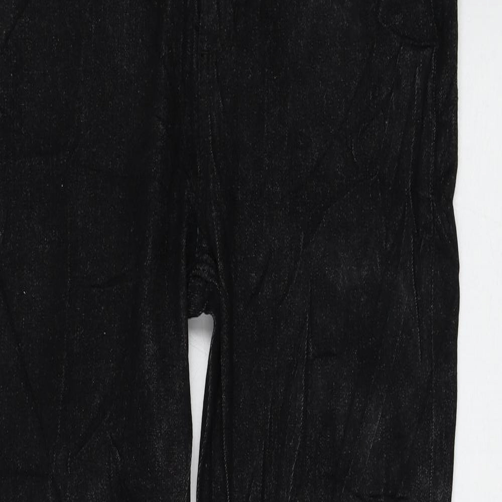 Marks and Spencer Womens Black Cotton Skinny Jeans Size 12 L29 in Regular Zip