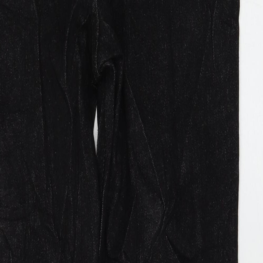 Marks and Spencer Womens Black Cotton Skinny Jeans Size 12 L29 in Regular Zip