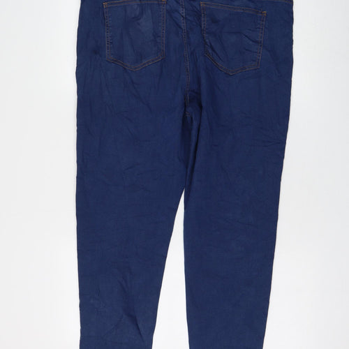 Preworn Womens Blue Polyester Jegging Jeans Size 39 in L28 in Regular