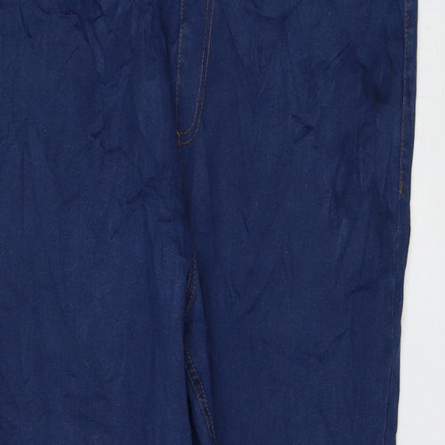 Preworn Womens Blue Polyester Jegging Jeans Size 39 in L28 in Regular