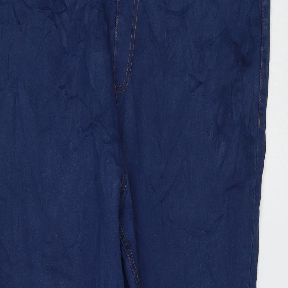 Preworn Womens Blue Polyester Jegging Jeans Size 39 in L28 in Regular