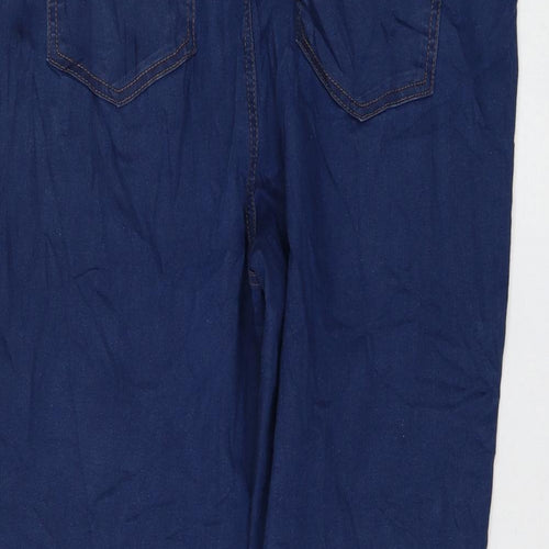 Preworn Womens Blue Polyester Jegging Jeans Size 39 in L28 in Regular
