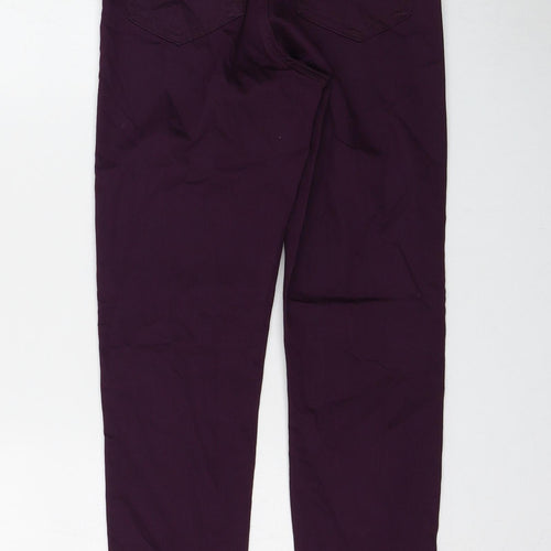 Marks and Spencer Womens Purple Cotton Jegging Jeans Size 6 L28 in Regular