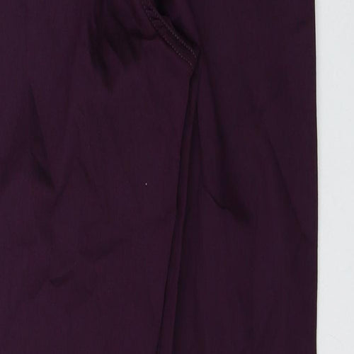 Marks and Spencer Womens Purple Cotton Jegging Jeans Size 6 L28 in Regular