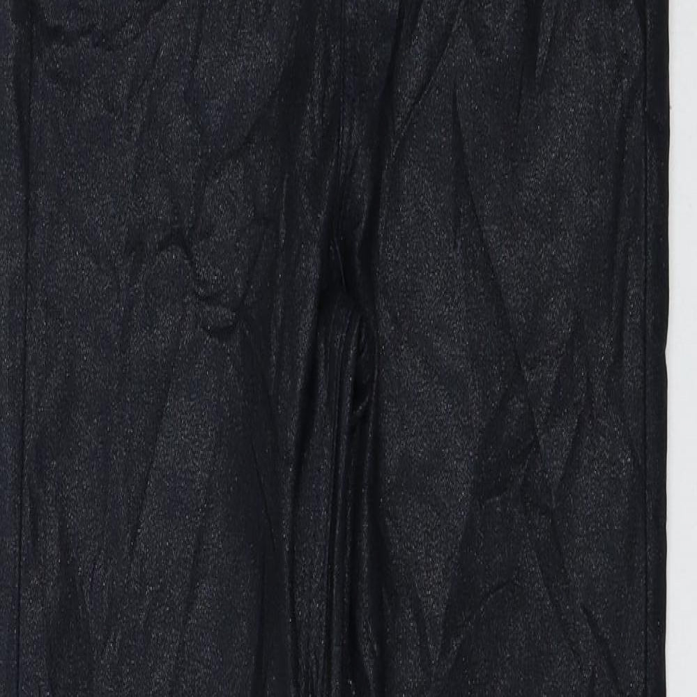 Marks and Spencer Womens Black Viscose Skinny Jeans Size 8 L28 in Regular Zip