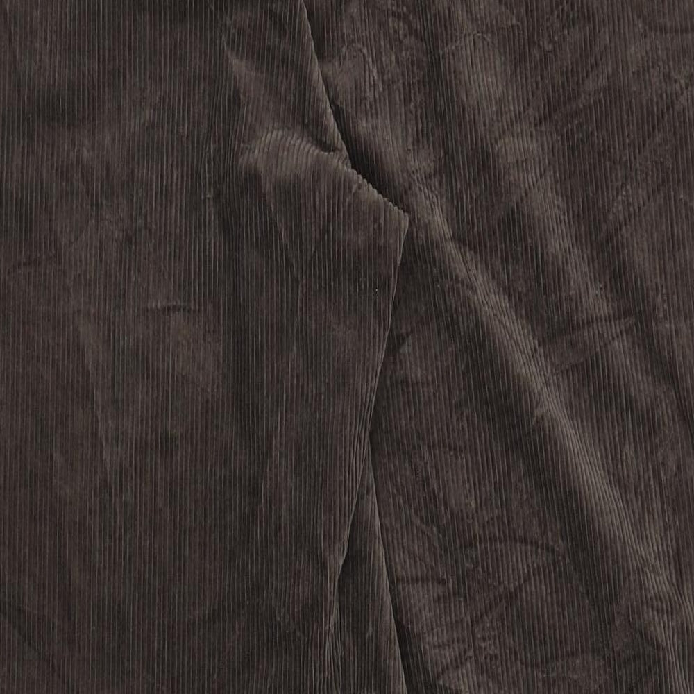 Marks and Spencer Mens Brown Cotton Trousers Size 44 in L30 in Regular Zip
