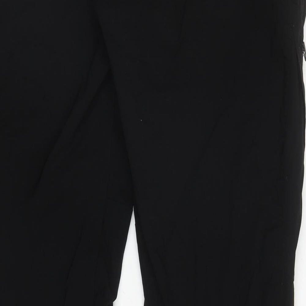 DARE2B Mens Black Polyamide Cargo Trousers Size 38 in L31 in Regular Zip