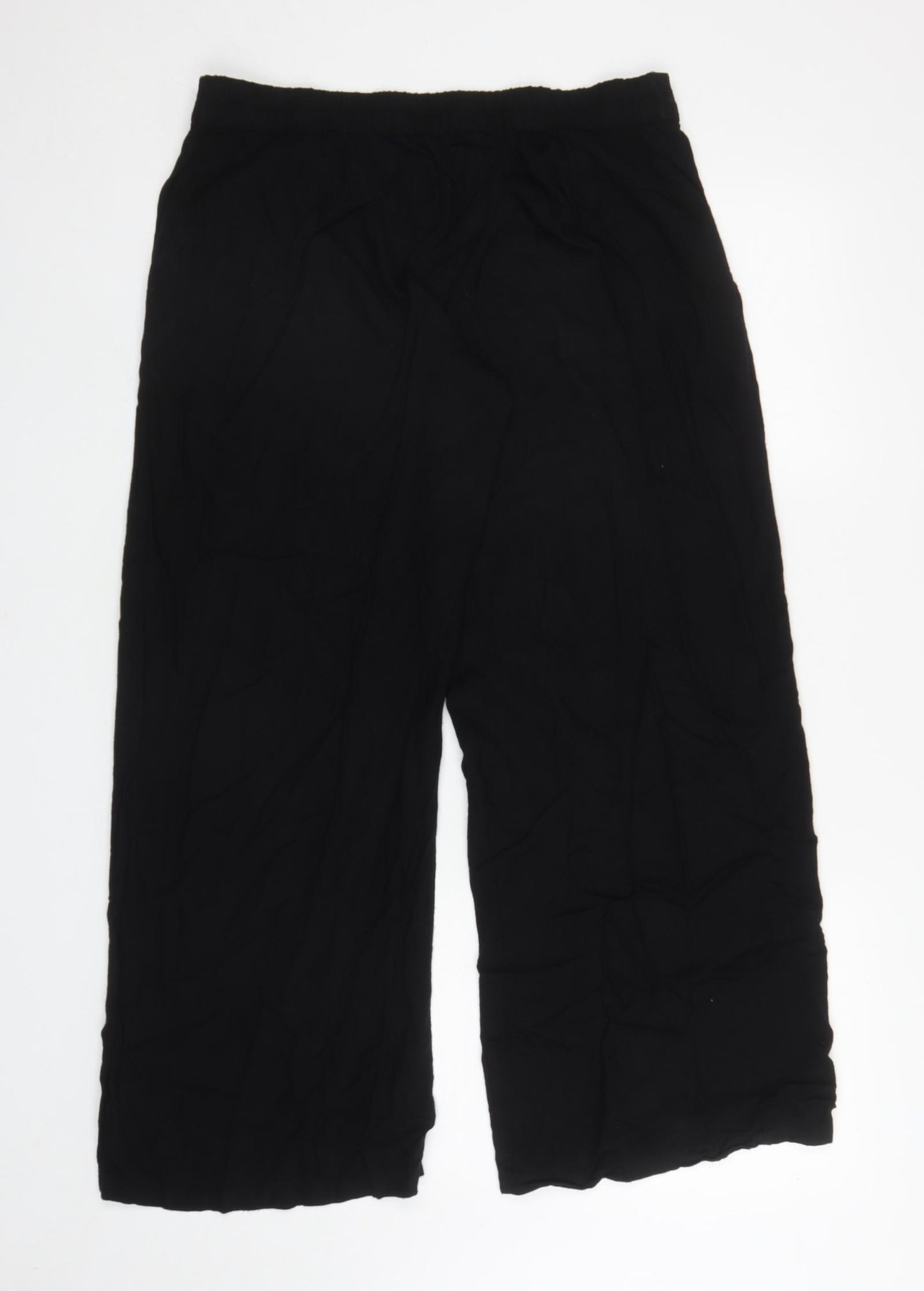 Atmosphere Womens Black Viscose Bloomer Trousers Size 14 L28 in Regular