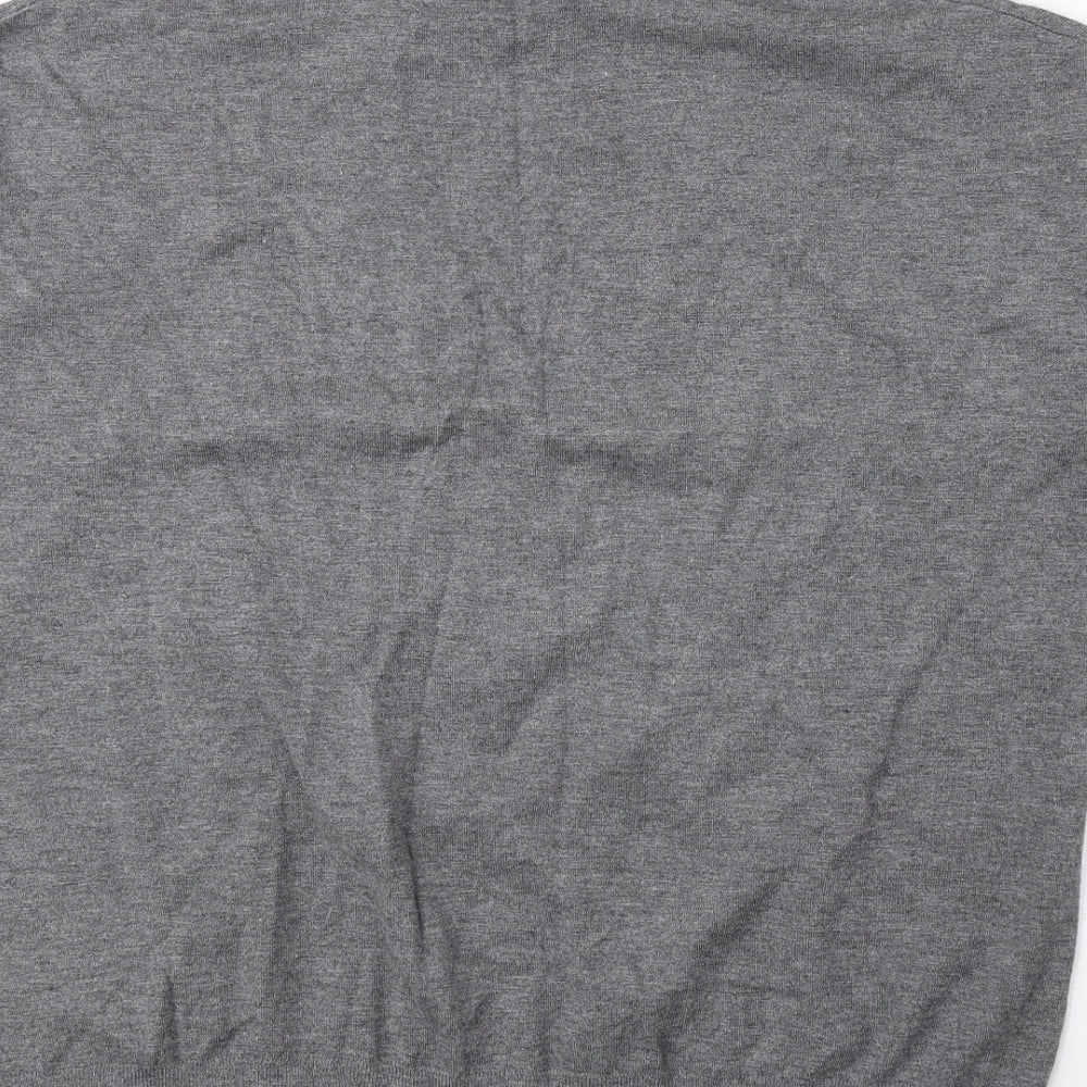 Replay Womens Grey Mock Neck Viscose Pullover Jumper Size S