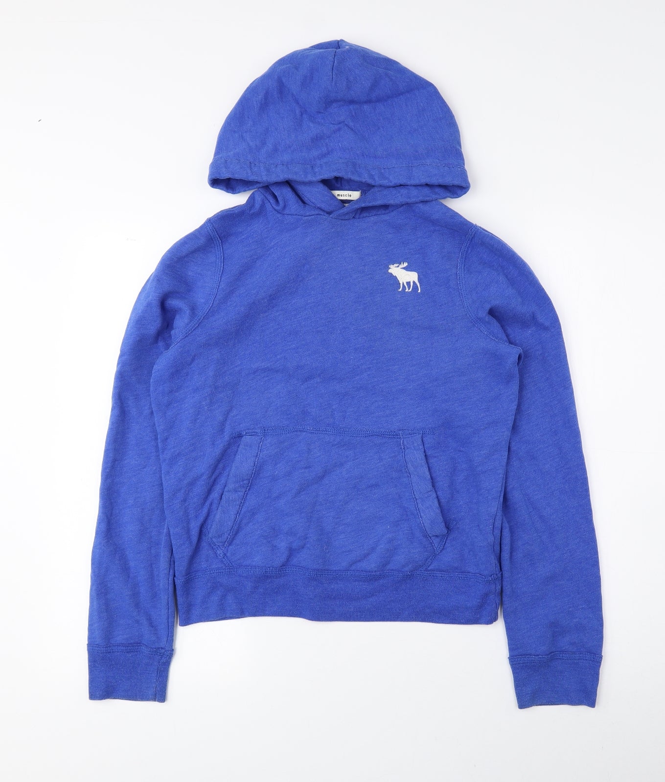abercrombie kids Girls Blue Cotton Pullover Hoodie Size XL Pullover