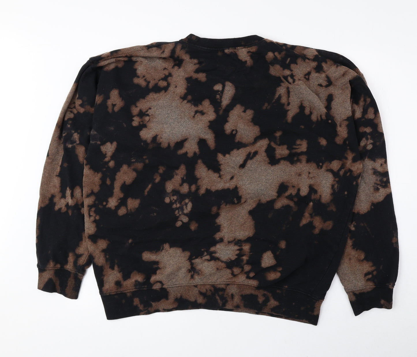 PRETTYLITTLETHING Womens Black Polyester Pullover Sweatshirt Size XL Pullover - Tie Dye