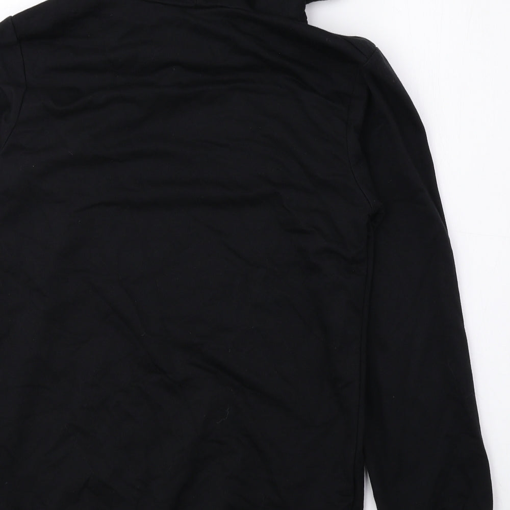 Foanja Girls Black Cotton Pullover Hoodie Size 13-14 Years Pullover - Stranger Things