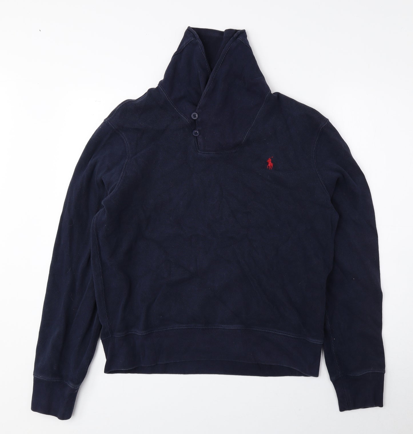 Ralph Lauren Mens Blue Cotton Pullover Sweatshirt Size M