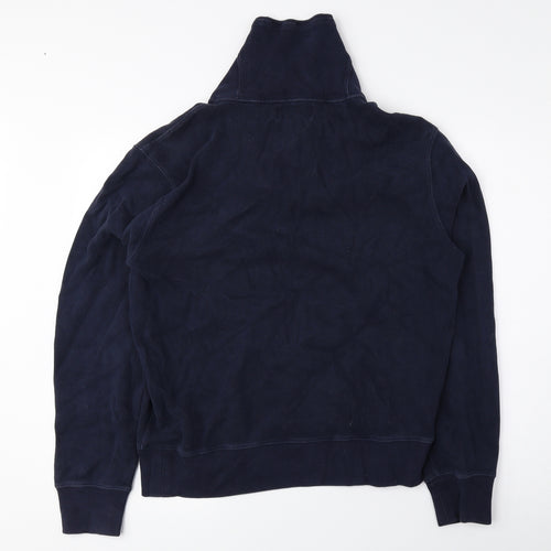 Ralph Lauren Mens Blue Cotton Pullover Sweatshirt Size M