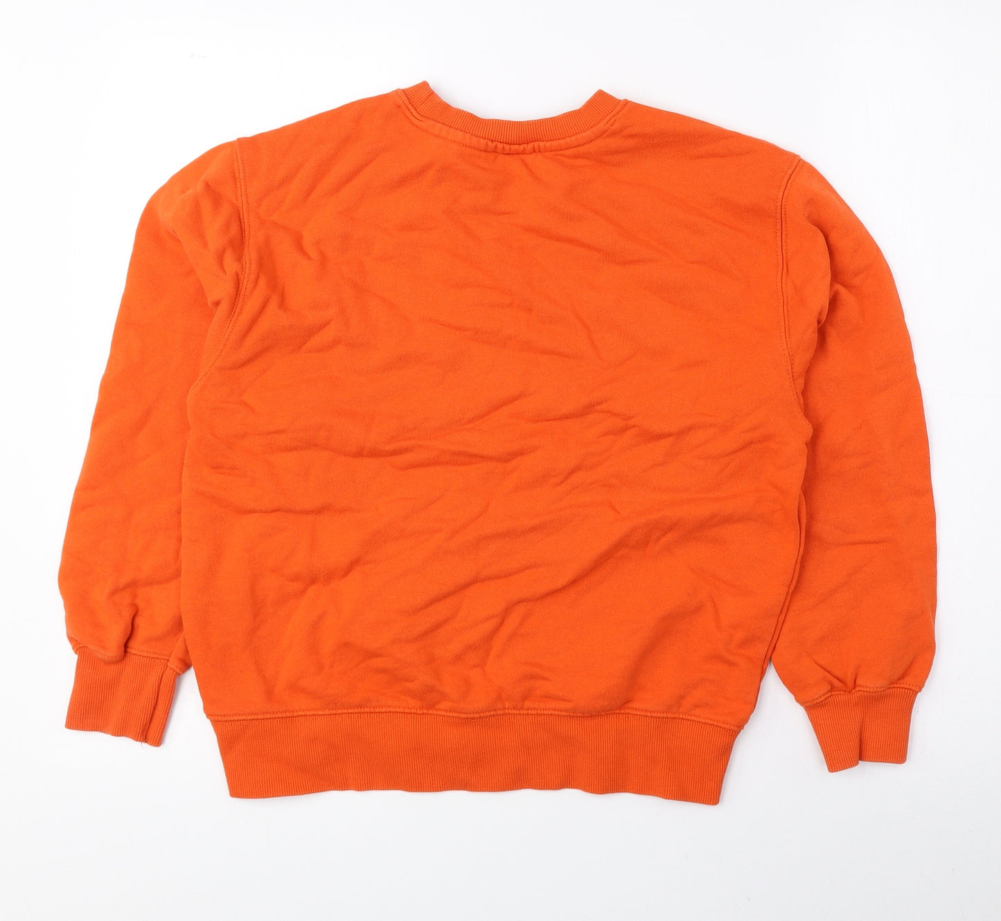 Zara Girls Orange 100% Cotton Pullover Sweatshirt Size 11-12 Years Pullover - Keep It Real