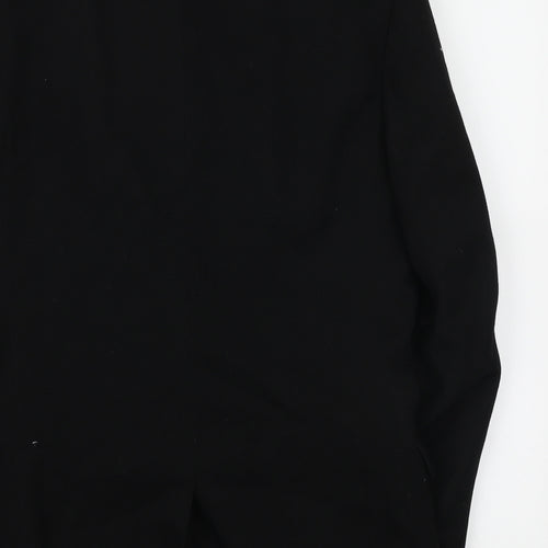 Burton Tailoring Mens Black Polyester Jacket Blazer Size L