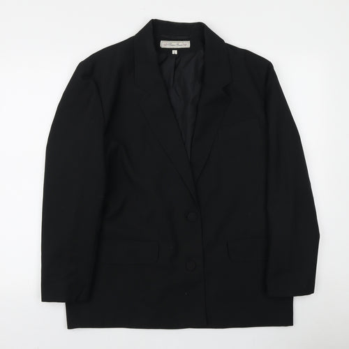 Yessica Mens Black Polyester Jacket Blazer Size L