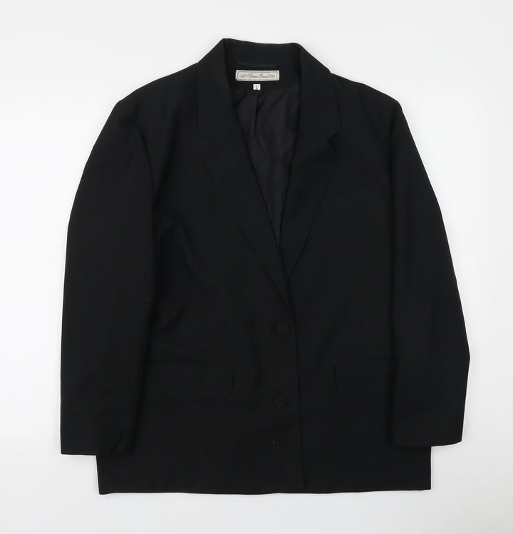 Yessica Mens Black Polyester Jacket Blazer Size L