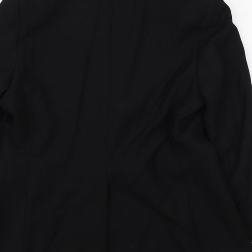 marks an] Womens Black Viscose Jacket Blazer Size 14