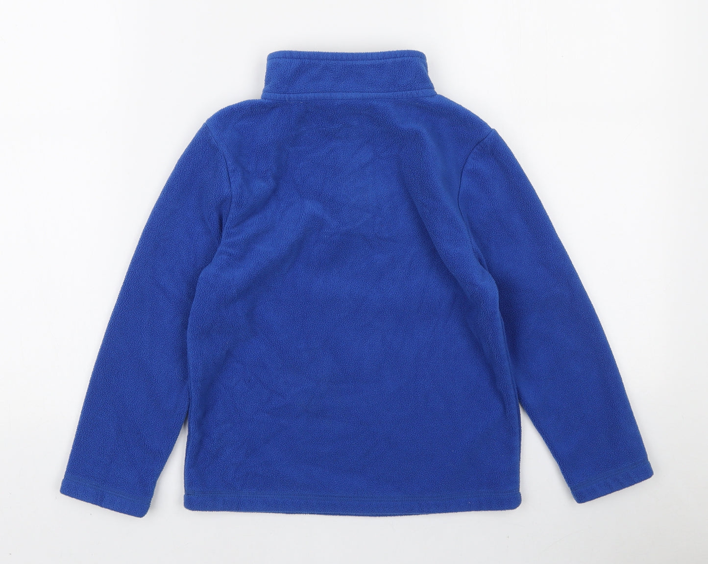F&F Boys Blue Polyester Pullover Sweatshirt Size 5-6 Years Zip