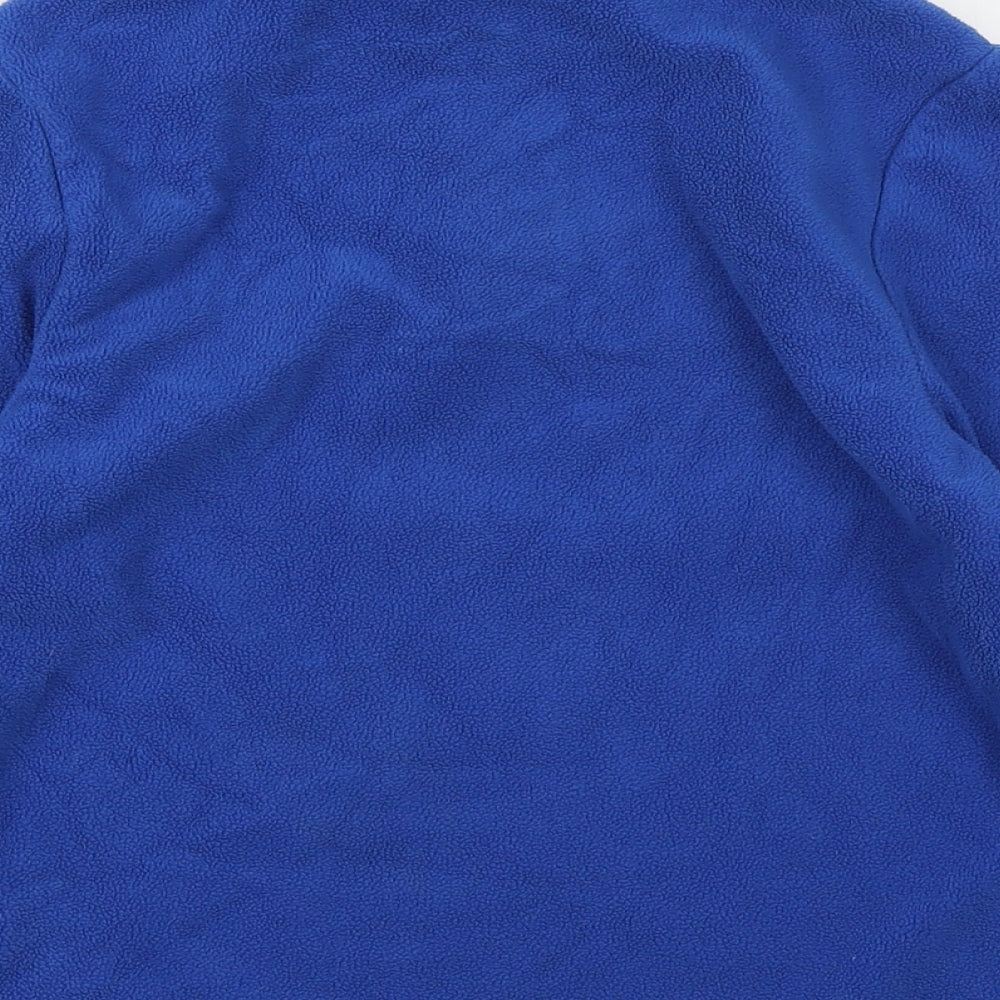 F&F Boys Blue Polyester Pullover Sweatshirt Size 5-6 Years Zip