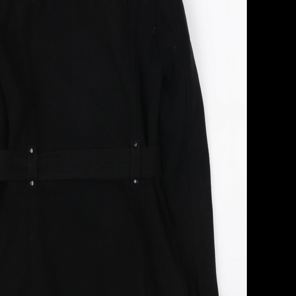 New York Laundry Womens Black Biker Coat Size 8 Zip