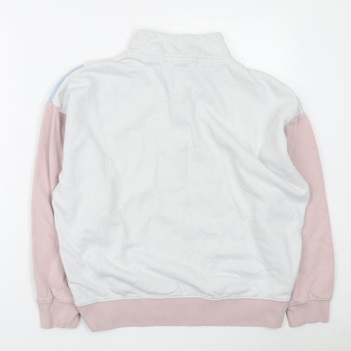 Nike Womens Multicoloured Colourblock Polyester Pullover Sweatshirt Size S Zip