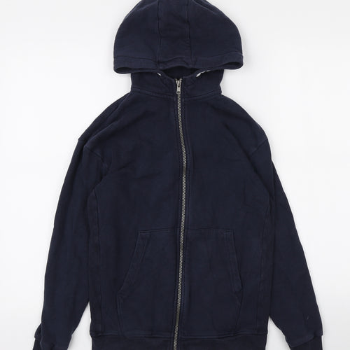 Marks and Spencer Boys Blue Polyester Full Zip Hoodie Size 12-13 Years Zip