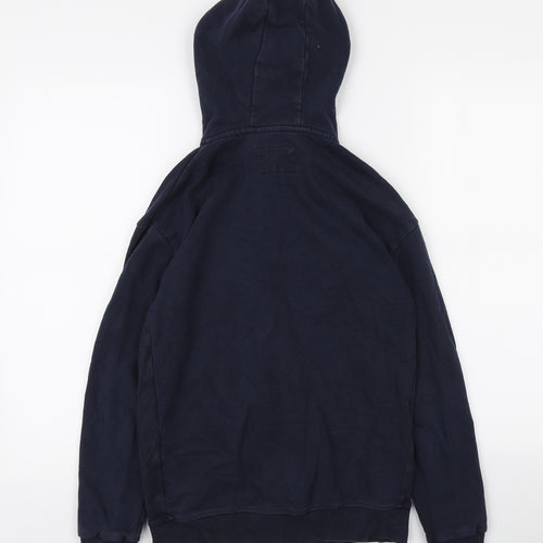 Marks and Spencer Boys Blue Polyester Full Zip Hoodie Size 12-13 Years Zip