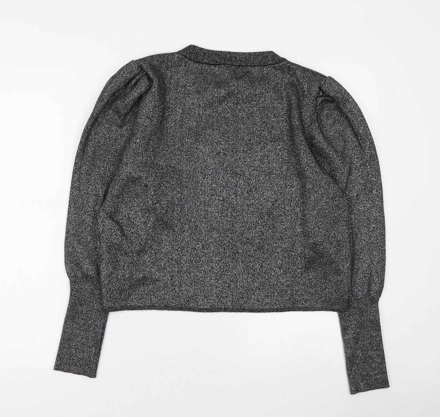 New Look Womens Black Round Neck Viscose Pullover Jumper Size 14