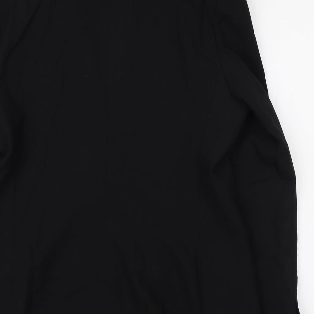 NEXT Womens Black Wool Jacket Blazer Size 16