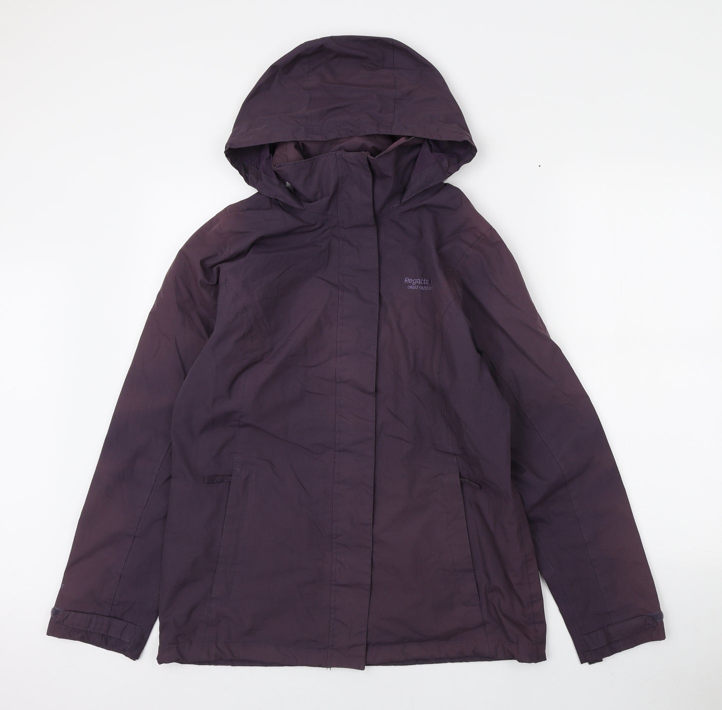 Regatta Womens Purple Rain Coat Coat Size 10 Zip