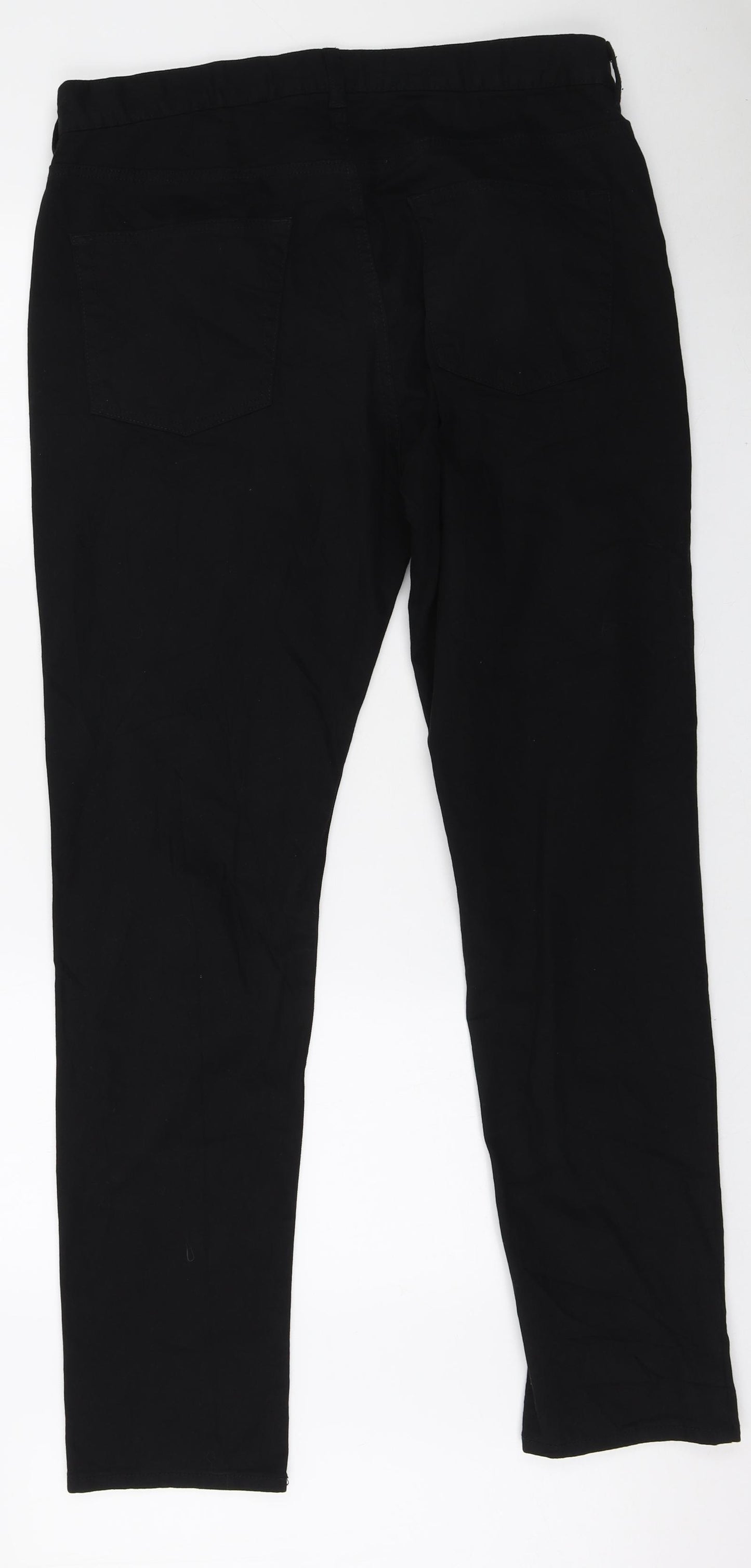 H&M Mens Black Cotton Skinny Jeans Size 36 in L31 in Regular Zip
