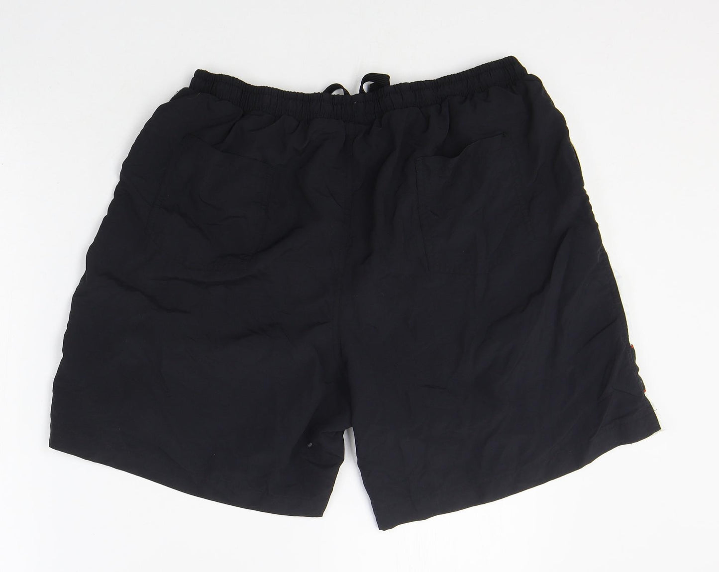 Champion Mens Black 100% Nylon Athletic Shorts Size XL Regular Drawstring - Swimming shorts