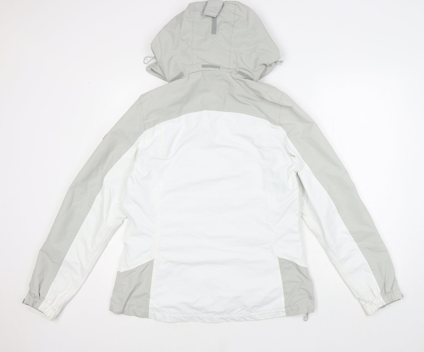 Regatta Womens White Rain Coat Coat Size 12 Zip