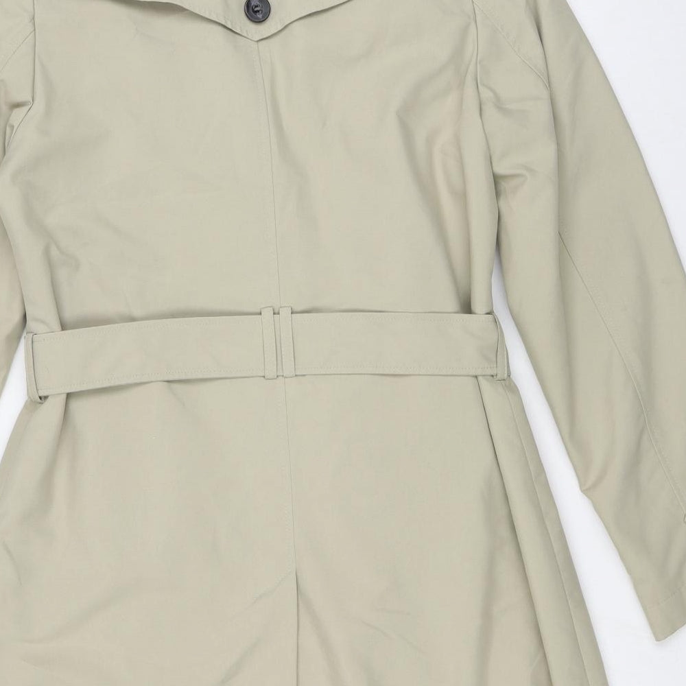 Marks and Spencer Womens Beige Trench Coat Coat Size 14 Button