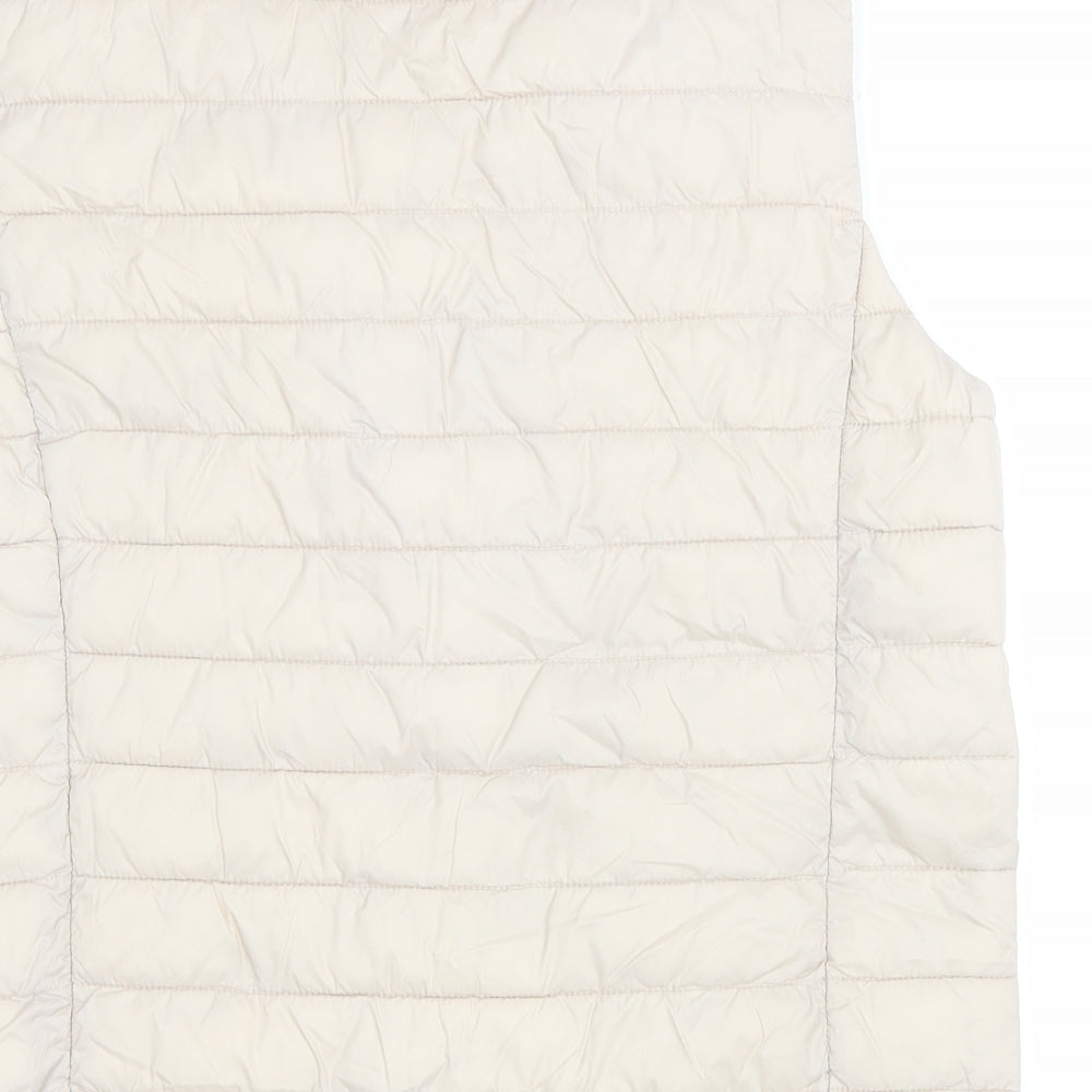 Primark Womens Beige Gilet Jacket Size S Snap