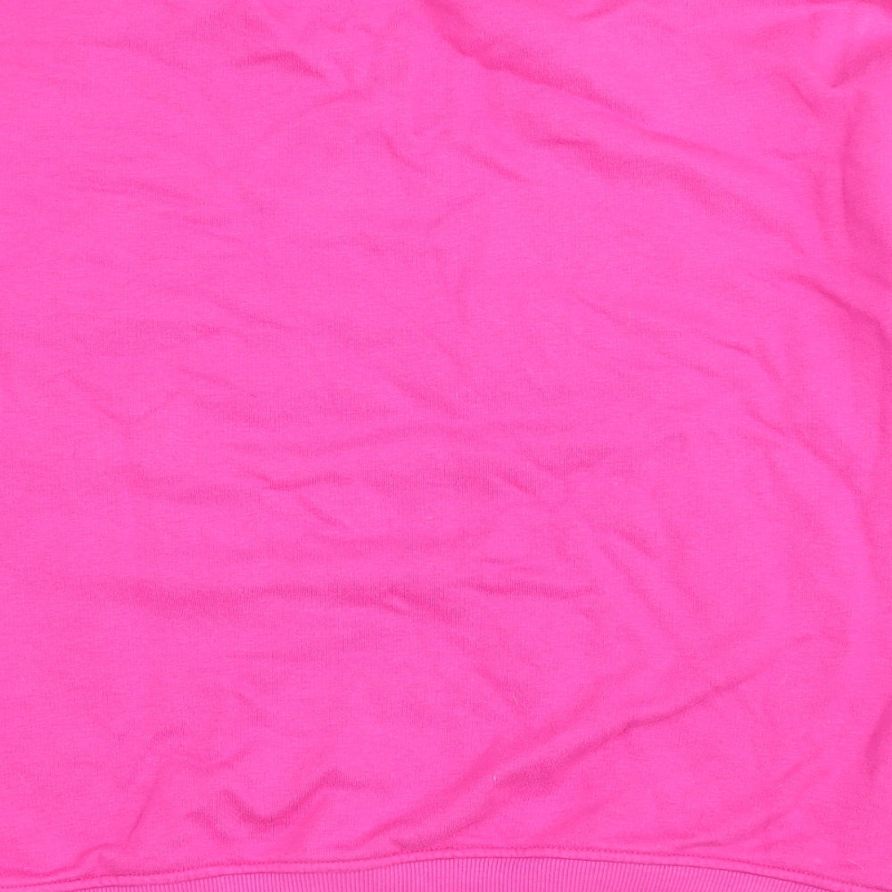 F&F Womens Pink Cotton Pullover Sweatshirt Size 10 Pullover - Club Athletique