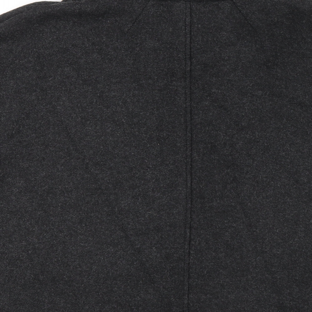 Eastex Womens Grey Jacket Size 12 Button - Batwing Sleeve