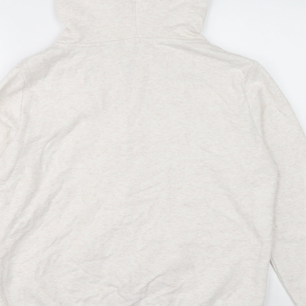 Primark Womens White Polyester Full Zip Hoodie Size 16 Zip