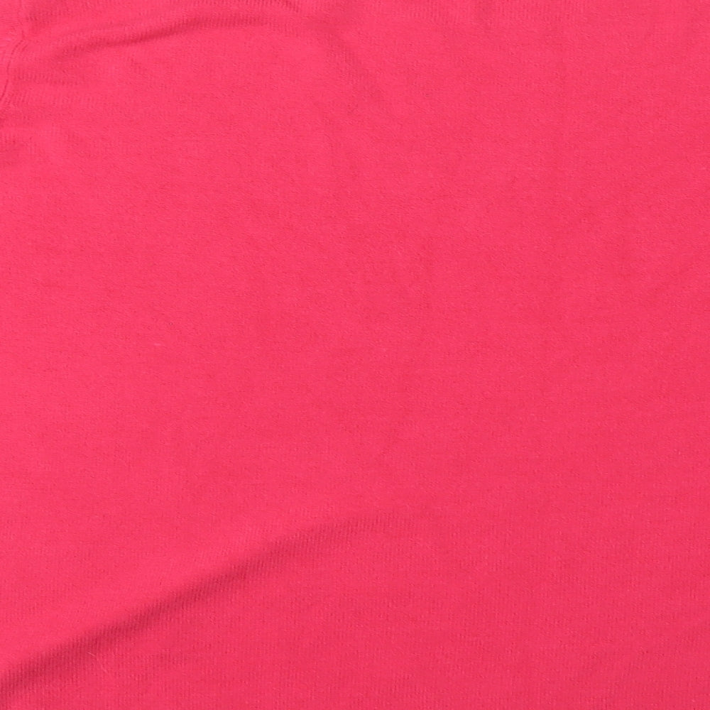 Marks and Spencer Womens Pink Round Neck Acrylic Pullover Jumper Size 22