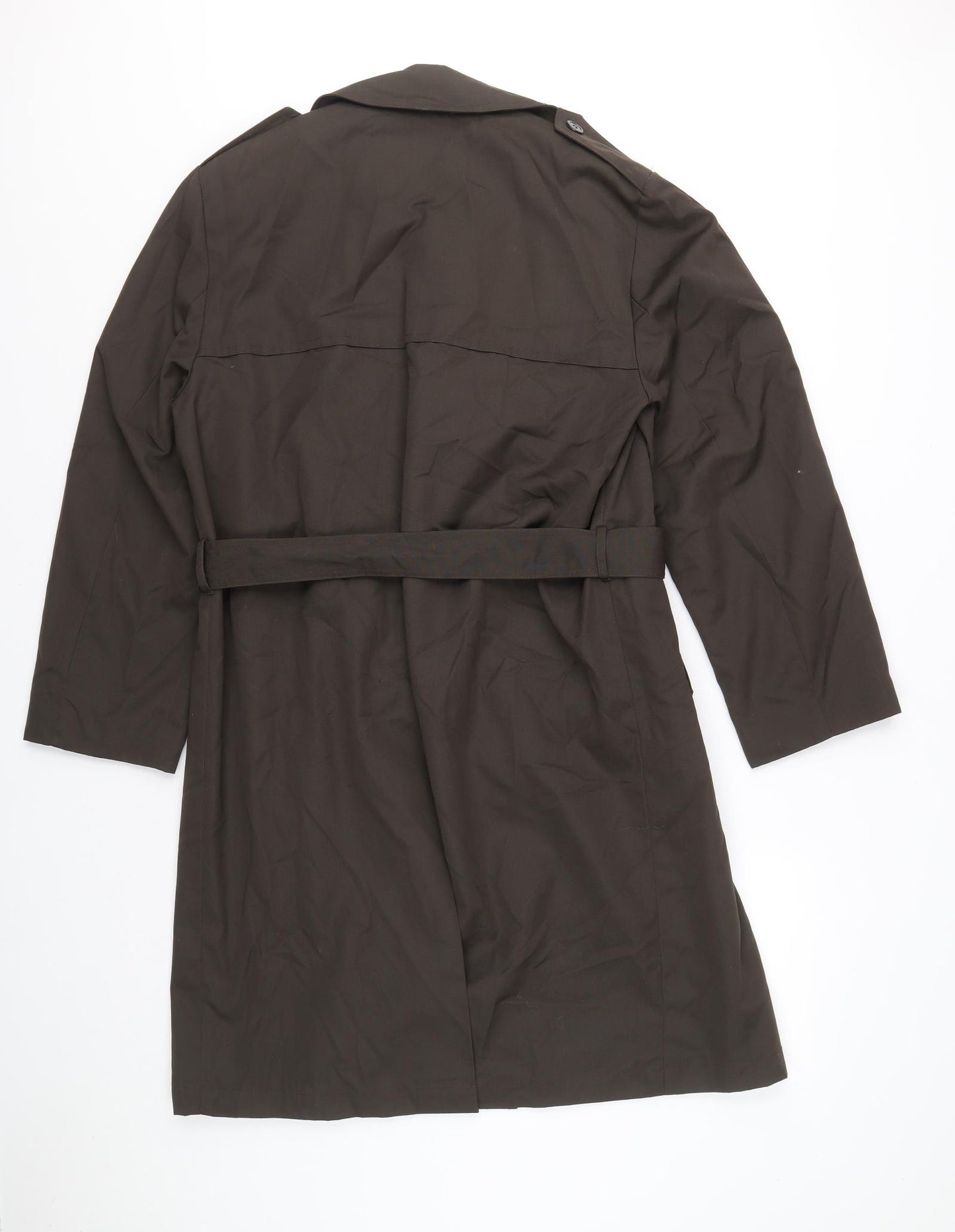 Stanford Womens Brown Trench Coat Coat Size 40 Button