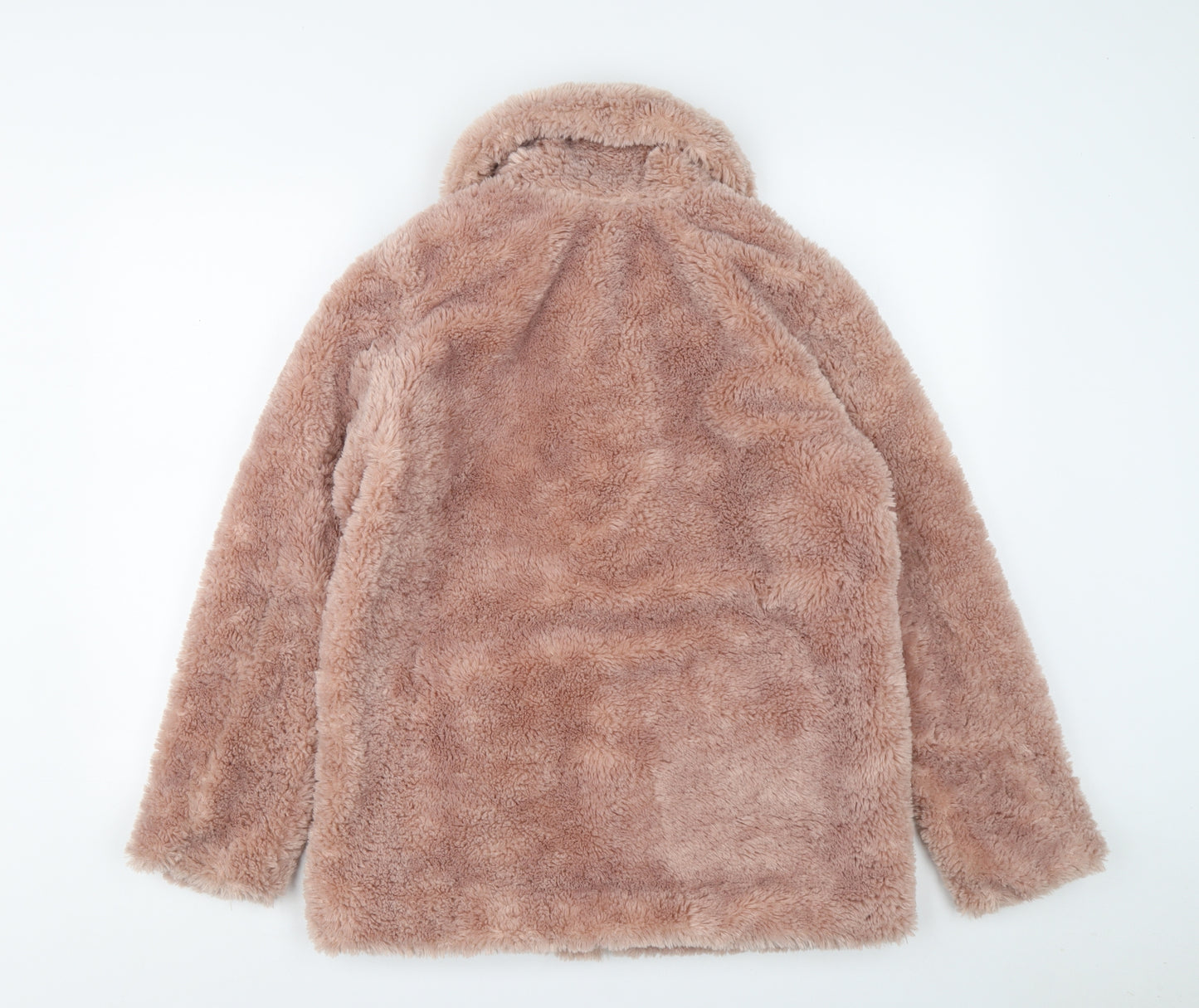 New Look Womens Pink Jacket Coat Size S Zip