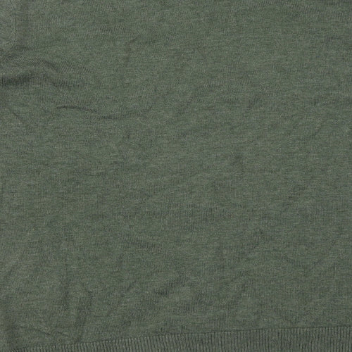 Style&co. Mens Green Crew Neck Cotton Pullover Jumper Size L