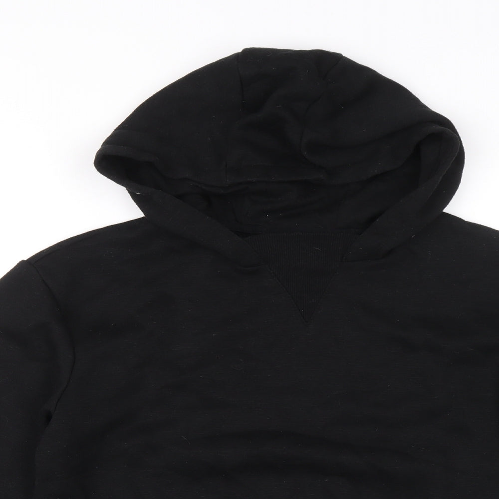 Primark Mens Black Polyester Pullover Hoodie Size S