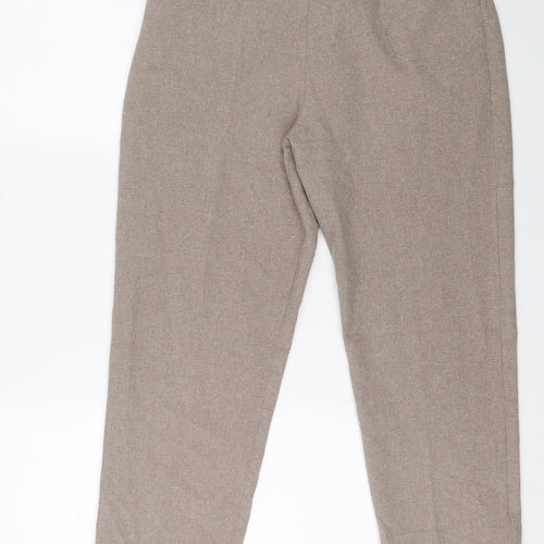Preworn Womens Brown Carrot Trousers Size S L24 in Regular