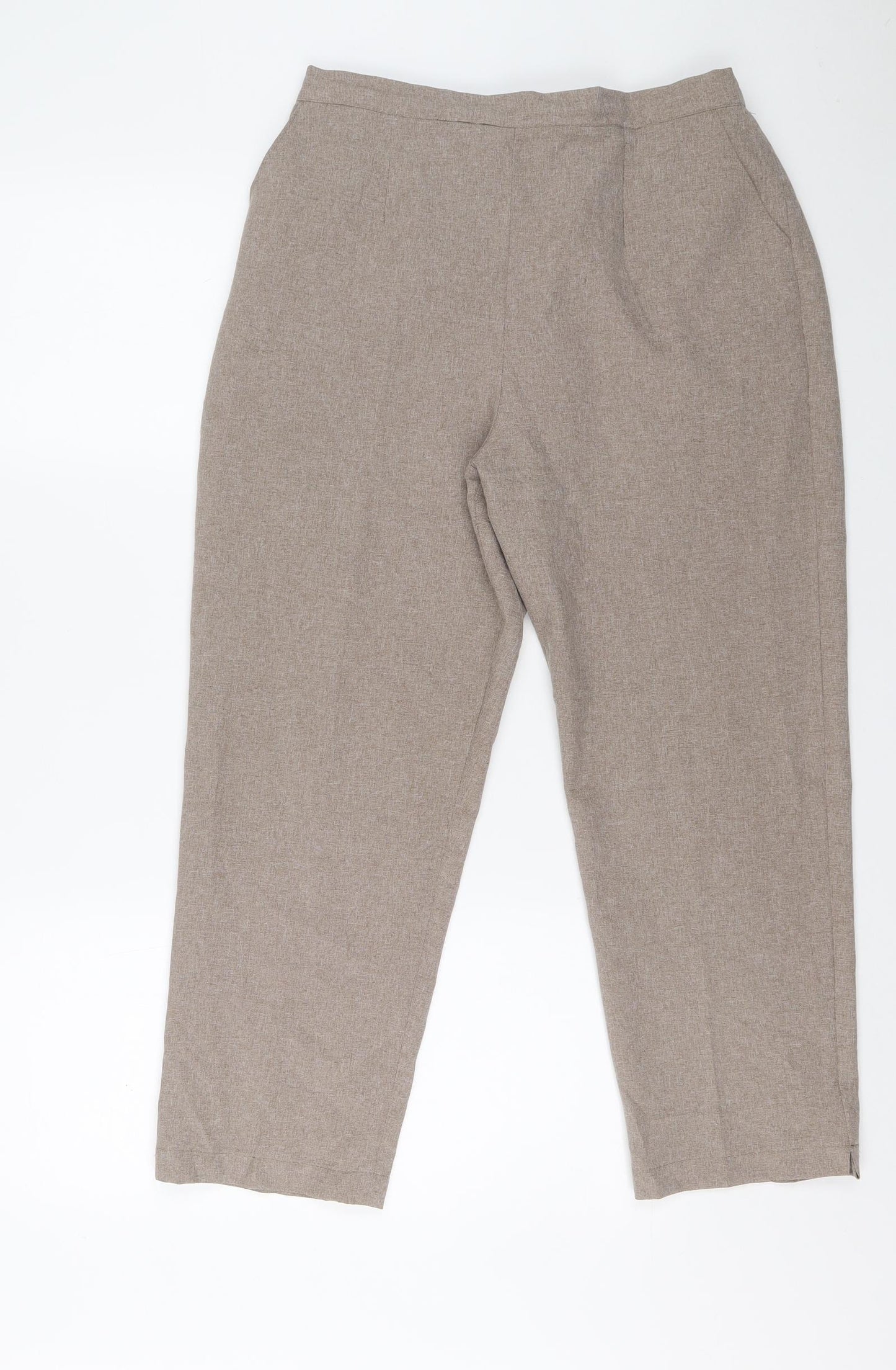 Preworn Womens Brown Carrot Trousers Size S L24 in Regular